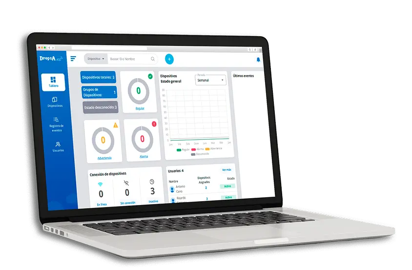 Notebook con app de Dropsa Tecnología 4.0